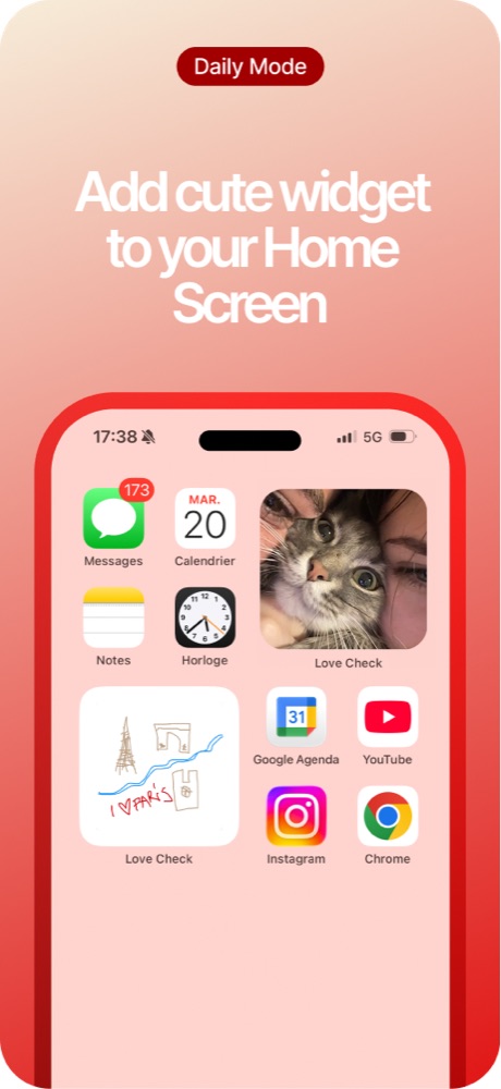 LoveCheck - Home Screen Widget